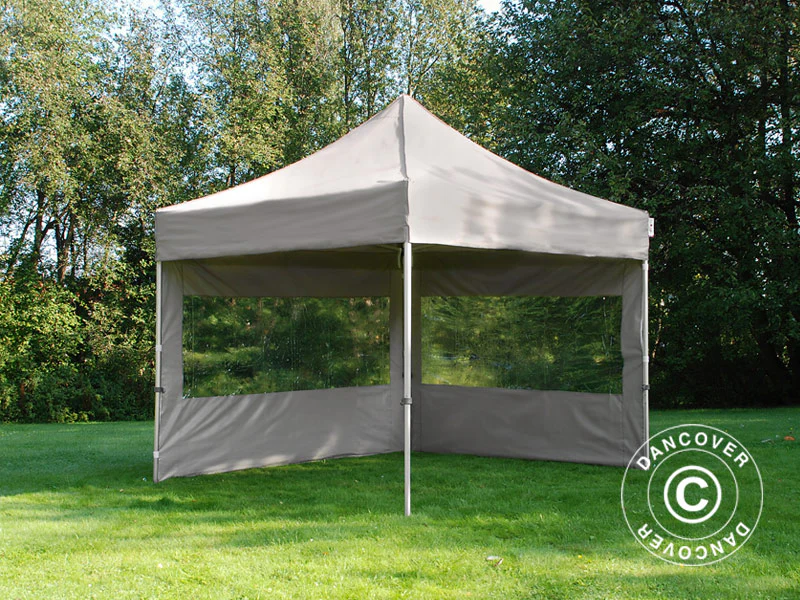 Foldetelt FleXtents PRO 3x3m Latte, inkl. 4 sider - Image 4
