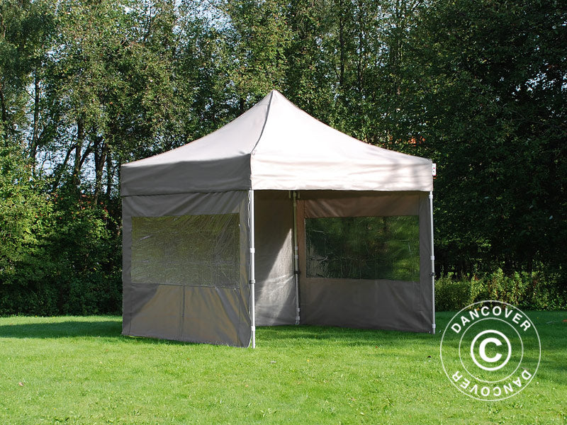 Foldetelt FleXtents PRO 3x3m Latte, inkl. 4 sider - Image 7