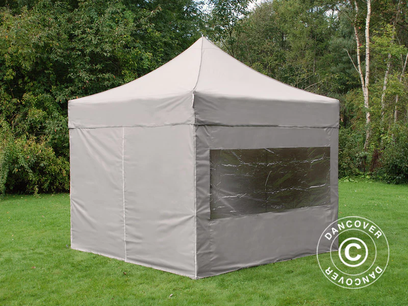 Foldetelt FleXtents PRO 3x3m Latte, inkl. 4 sider - Image 9