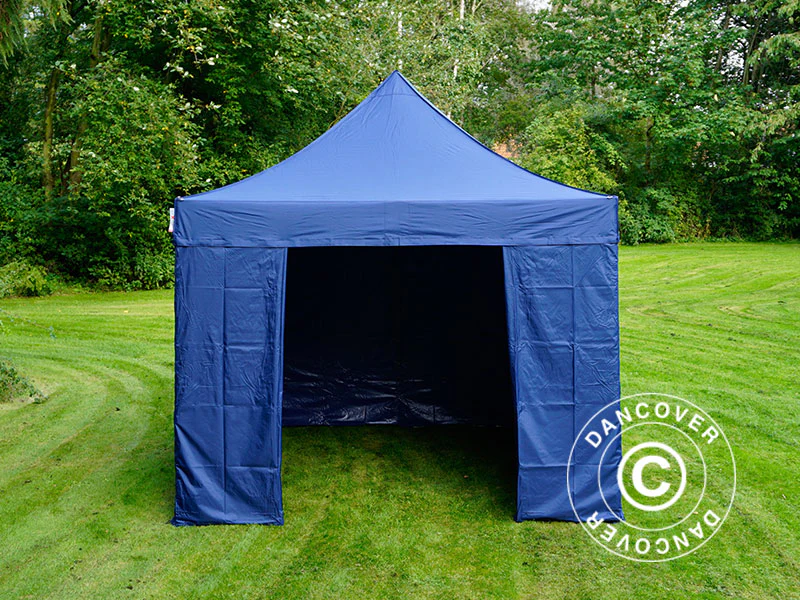 Foldetelt FleXtents PRO 3x3m Mørk blå, inkl. 4 sider - Image 15