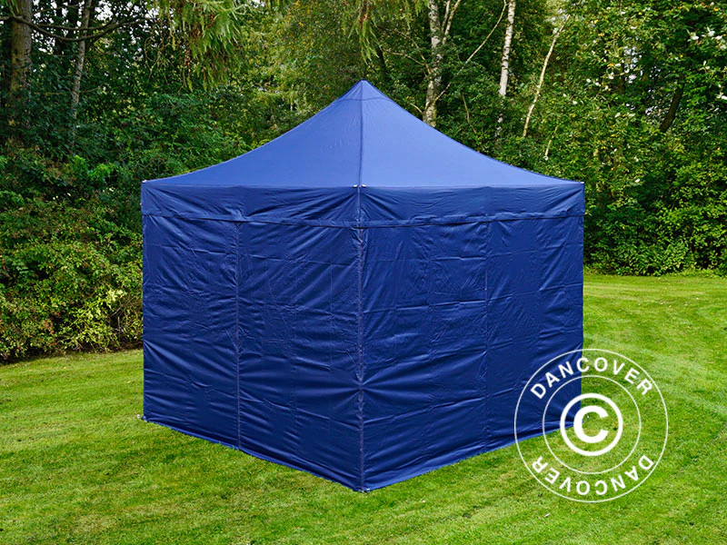 Foldetelt FleXtents PRO 3x3m Mørk blå, inkl. 4 sider - Image 4