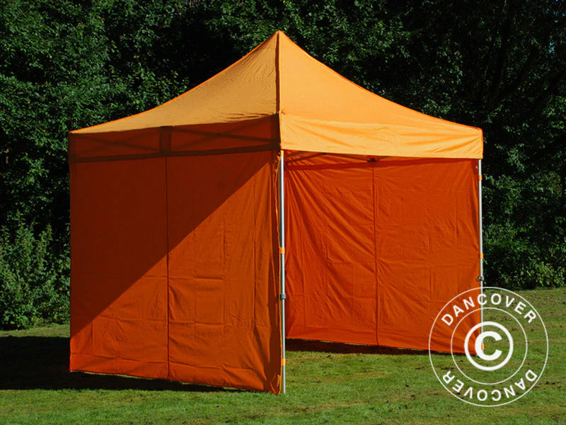 Foldetelt FleXtents PRO 3x3m Orange, inkl. 4 sider - Image 13