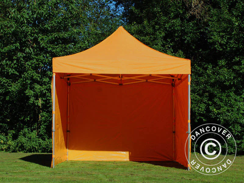 Foldetelt FleXtents PRO 3x3m Orange, inkl. 4 sider - Image 16