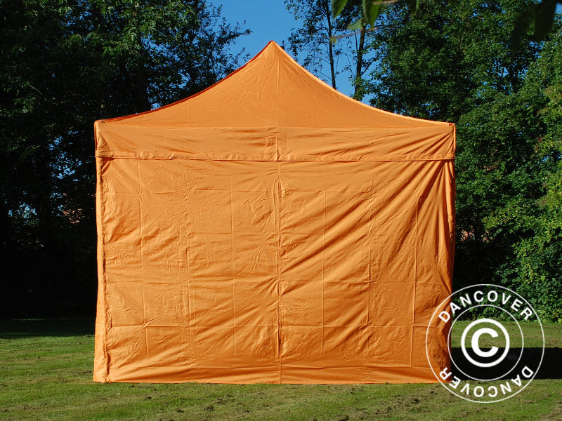Foldetelt FleXtents PRO 3x3m Orange, inkl. 4 sider - Image 2