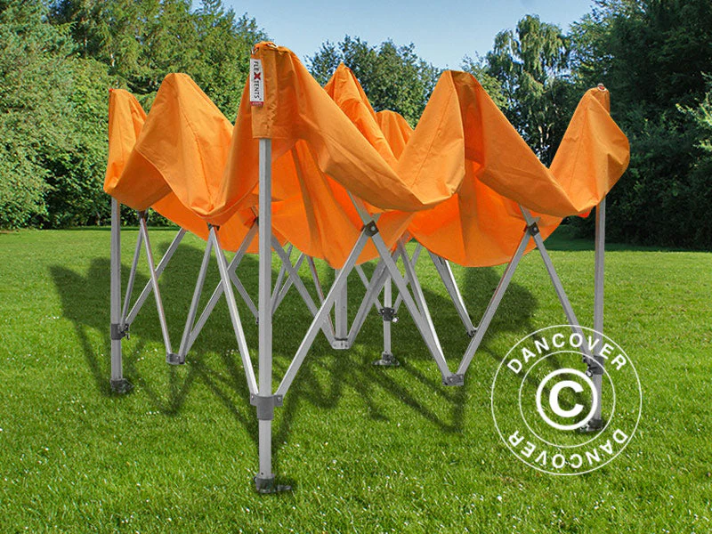 Foldetelt FleXtents PRO 3x3m Orange, inkl. 4 sider - Image 22
