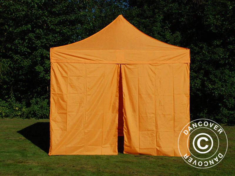 Foldetelt FleXtents PRO 3x3m Orange, inkl. 4 sider - Image 6