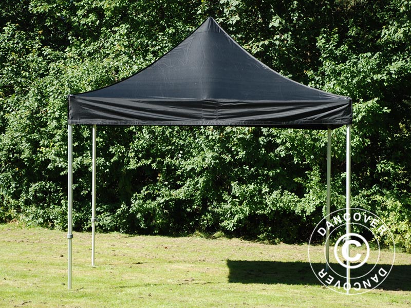 Foldetelt FleXtents PRO 3x3m Sort, Brandhæmmende - Image 6
