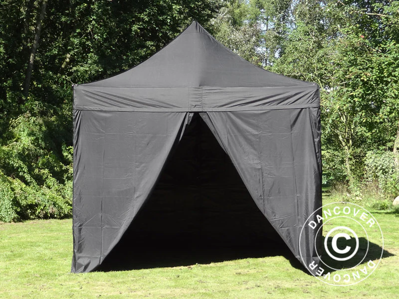 Foldetelt FleXtents PRO 3x3m Sort, inkl. 4 sider - Image 7