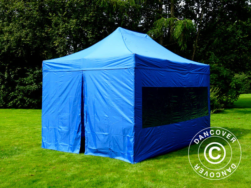 Foldetelt FleXtents PRO 3x4,5m Blå, inkl. 4 sider - Image 10