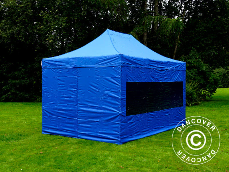 Foldetelt FleXtents PRO 3x4,5m Blå, inkl. 4 sider - Image 3
