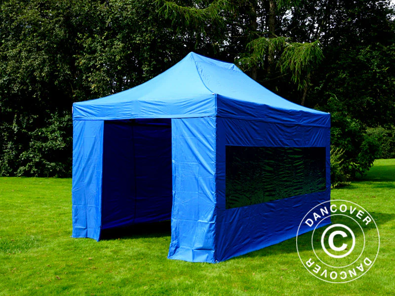 Foldetelt FleXtents PRO 3x4,5m Blå, inkl. 4 sider - Image 8