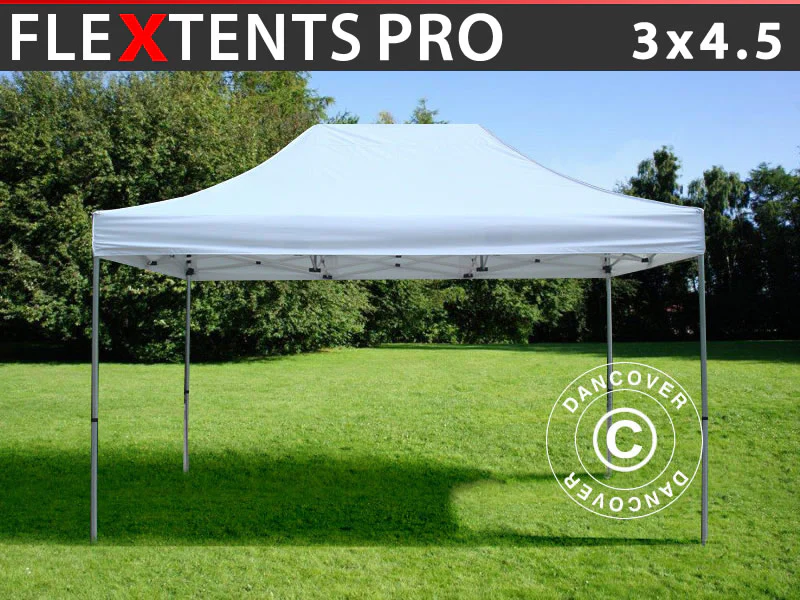 Foldetelt FleXtents PRO 3x4,5m Hvid