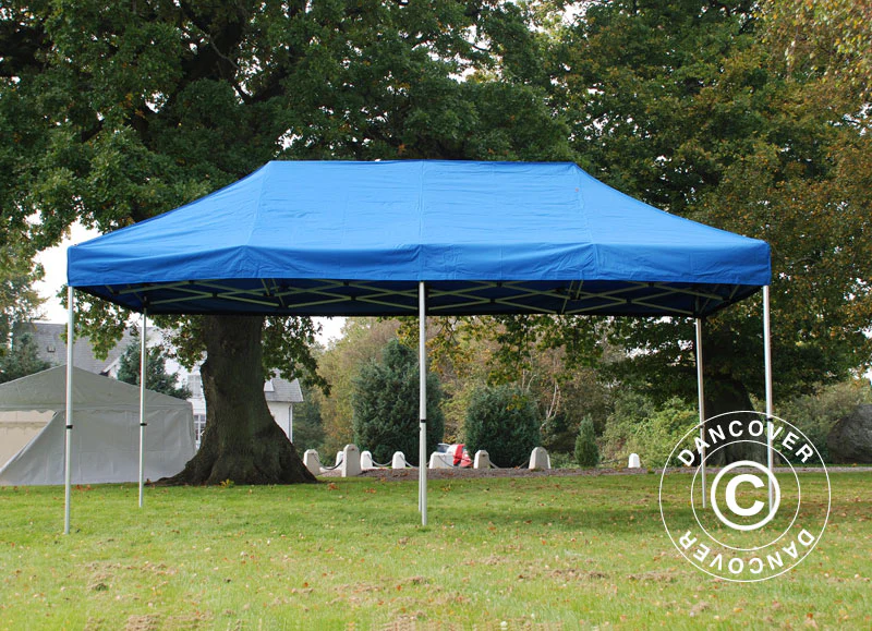Foldetelt FleXtents PRO 3x6m Blå, inkl. 6 sider - Image 4