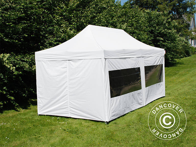 Foldetelt FleXtents PRO 3x6m Hvid, inkl. 6 sider - Image 3