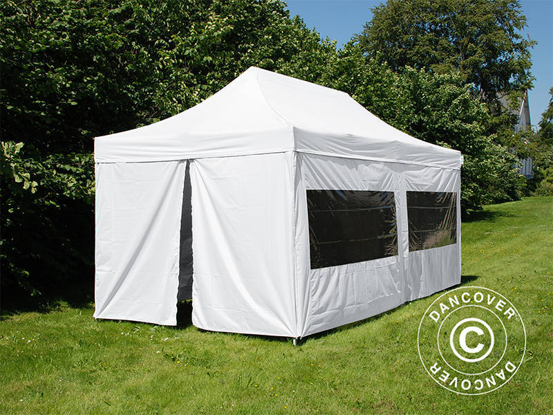 Foldetelt FleXtents PRO 3x6m Hvid, inkl. 6 sider - Image 5