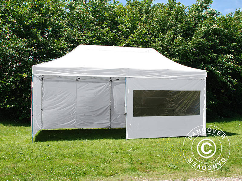 Foldetelt FleXtents PRO 3x6m Hvid, inkl. 6 sider - Image 6