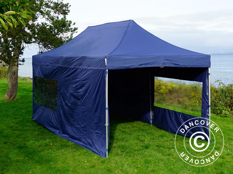 Foldetelt FleXtents PRO 3x6m Mørk blå, inkl. 6 sider - Image 10