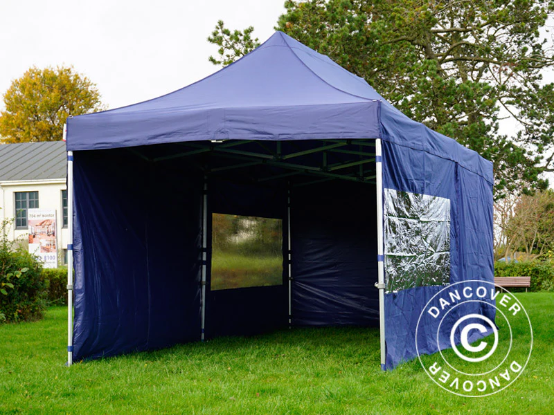 Foldetelt FleXtents PRO 3x6m Mørk blå, inkl. 6 sider - Image 20