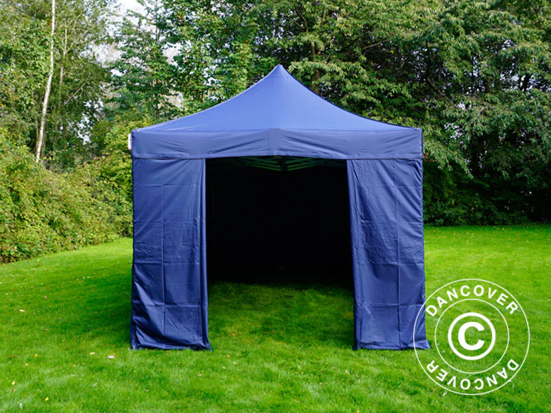 Foldetelt FleXtents PRO 3x6m Mørk blå, inkl. 6 sider - Image 3
