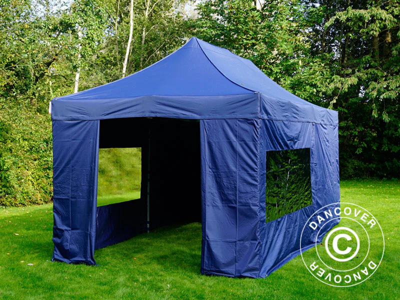 Foldetelt FleXtents PRO 3x6m Mørk blå, inkl. 6 sider - Image 4