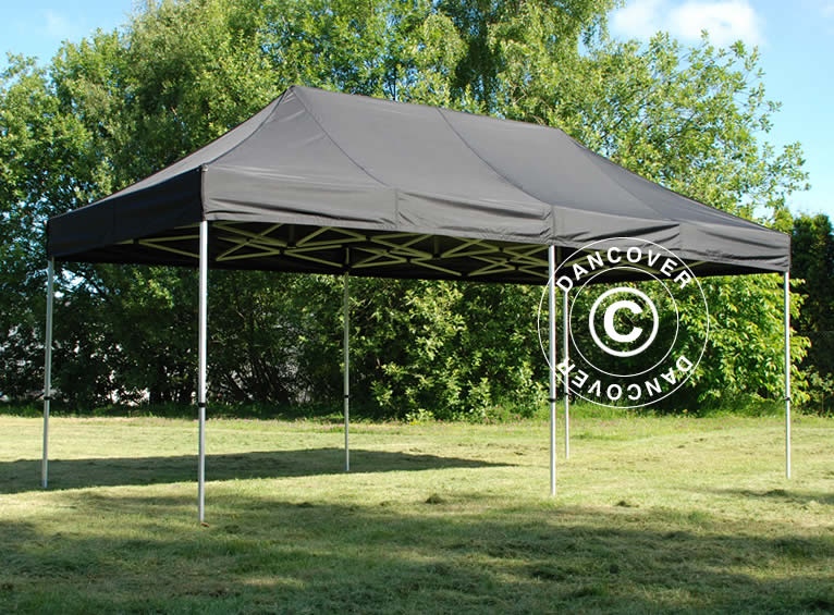 Foldetelt FleXtents PRO 3x6m Sort, inkl. 6 sider - Image 8
