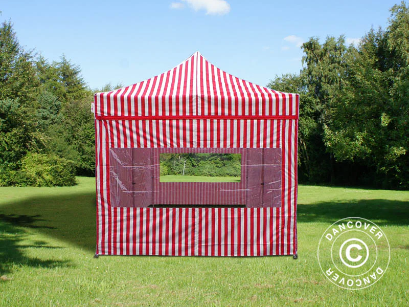 Foldetelt FleXtents PRO 3x6m stribet, inkl. 6 sider - Image 4