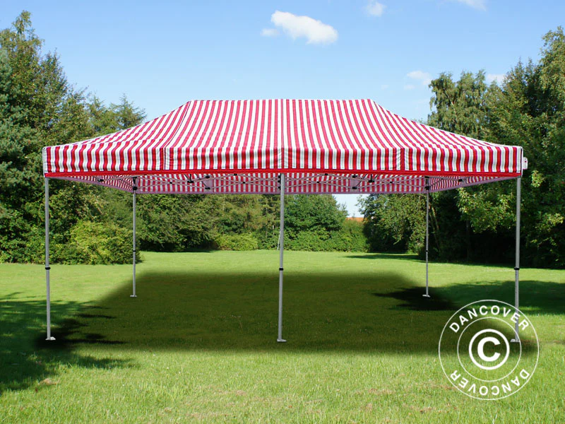 Foldetelt FleXtents PRO 3x6m stribet, inkl. 6 sider - Image 5