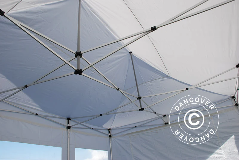 Foldetelt FleXtents PRO 4x12m Hvid, inkl. sider - Image 5