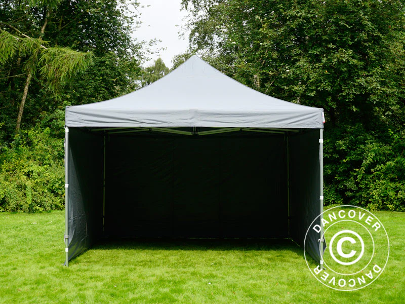 Foldetelt FleXtents PRO 4x4m Grå, inkl. 4 sider - Image 10