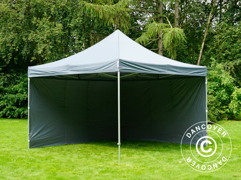 Foldetelt FleXtents PRO 4x4m Grå, inkl. 4 sider - Image 13