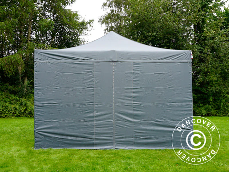 Foldetelt FleXtents PRO 4x4m Grå, inkl. 4 sider - Image 2