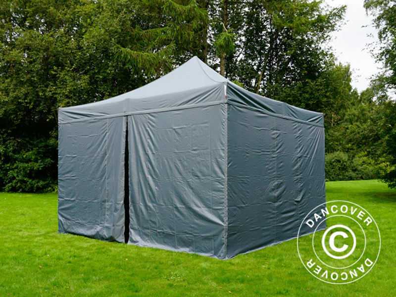 Foldetelt FleXtents PRO 4x4m Grå, inkl. 4 sider - Image 6