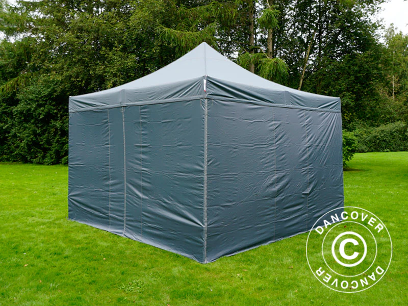 Foldetelt FleXtents PRO 4x4m Grå, inkl. 4 sider - Image 7