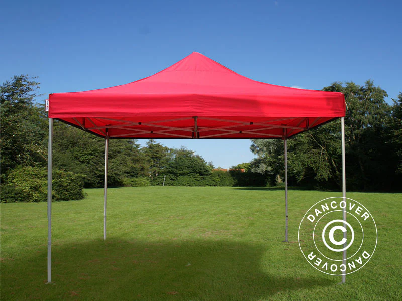 Foldetelt FleXtents PRO 4x4m Rød, inkl. 4 sider - Image 5
