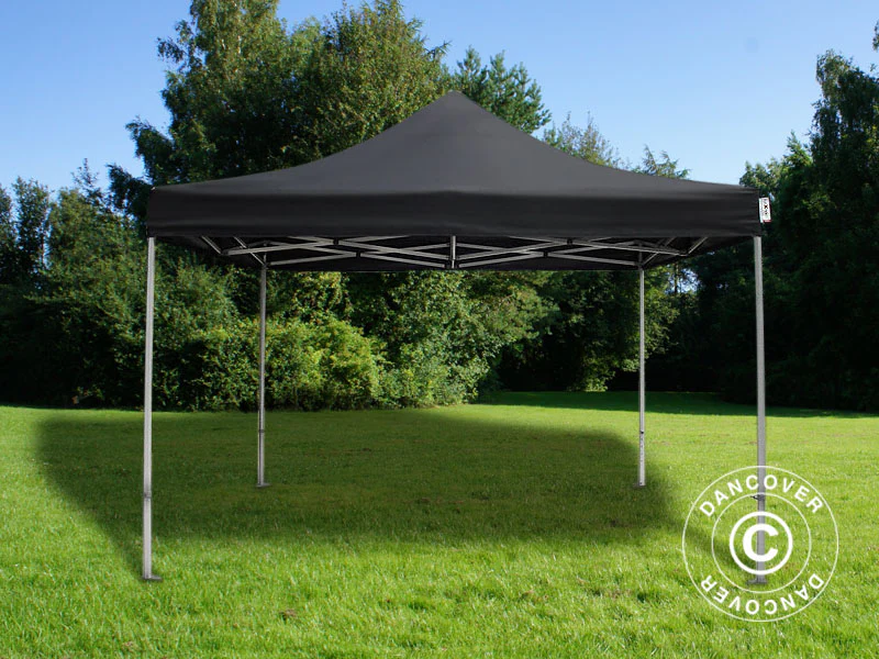 Foldetelt FleXtents PRO 4x4m Sort, Brandhæmmende, inkl. 4 sider - Image 8