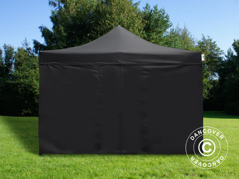 Foldetelt FleXtents PRO 4x4m Sort, inkl. 4 sider - Image 3