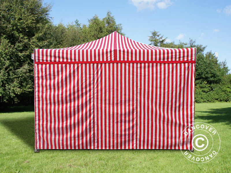 Foldetelt FleXtents PRO 4x4m Stribet, inkl. 4 sider - Image 2