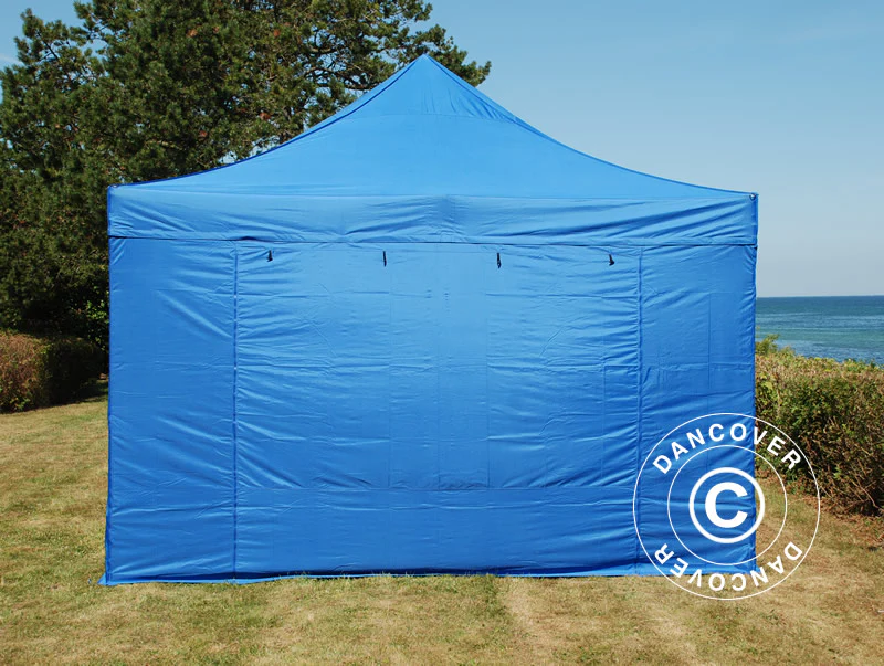 Foldetelt FleXtents PRO 4x6m Blå, inkl. 8 sider - Image 9