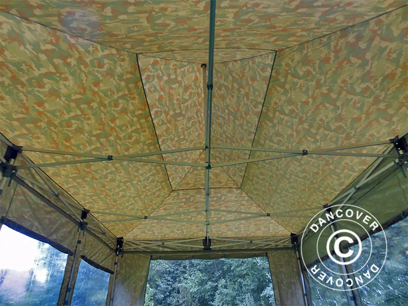 Foldetelt FleXtents PRO 4x6m Camouflage/Militær, inkl. 8 sider - Image 18