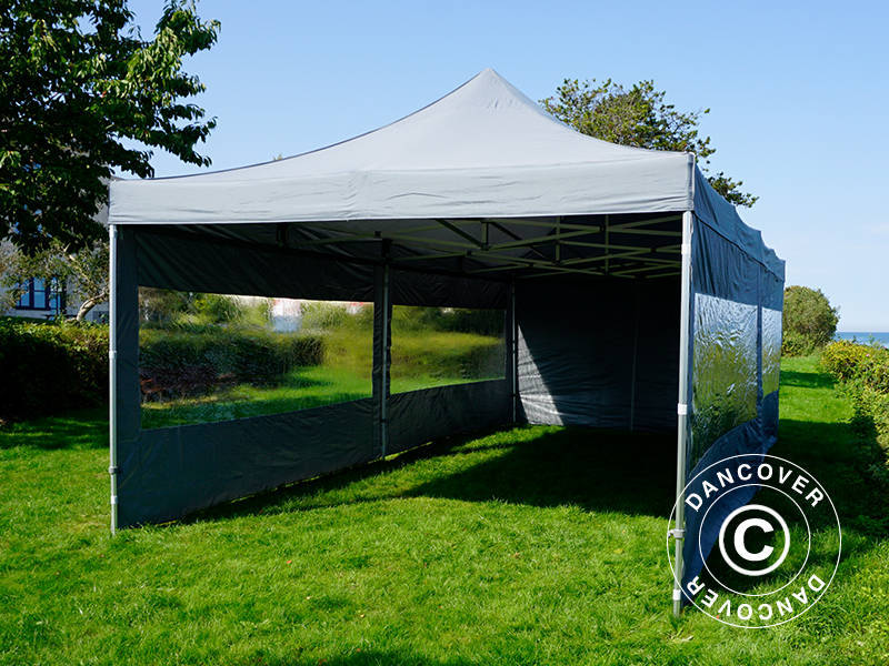 Foldetelt FleXtents PRO 4x8m Grå, inkl. 6 sider - Image 35