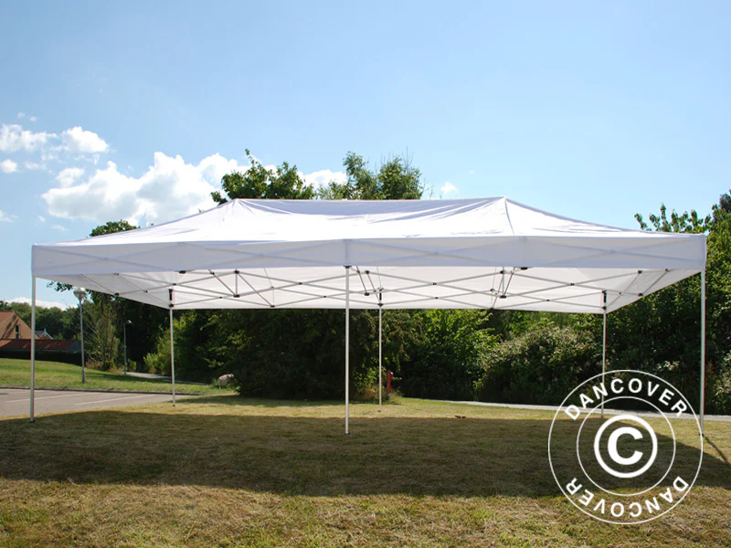 Foldetelt FleXtents PRO 4x8m Hvid, Brandhæmmende - Image 2