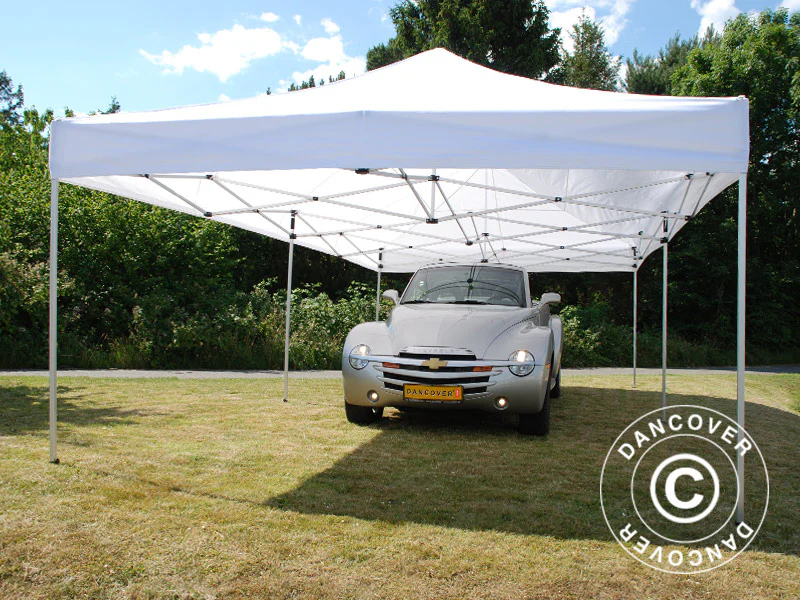 Foldetelt FleXtents PRO 4x8m Hvid, Brandhæmmende - Image 6