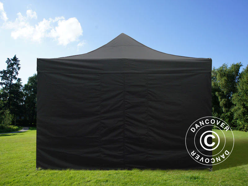 Foldetelt FleXtents PRO 4x8m Sort, inkl. 6 sider - Image 4