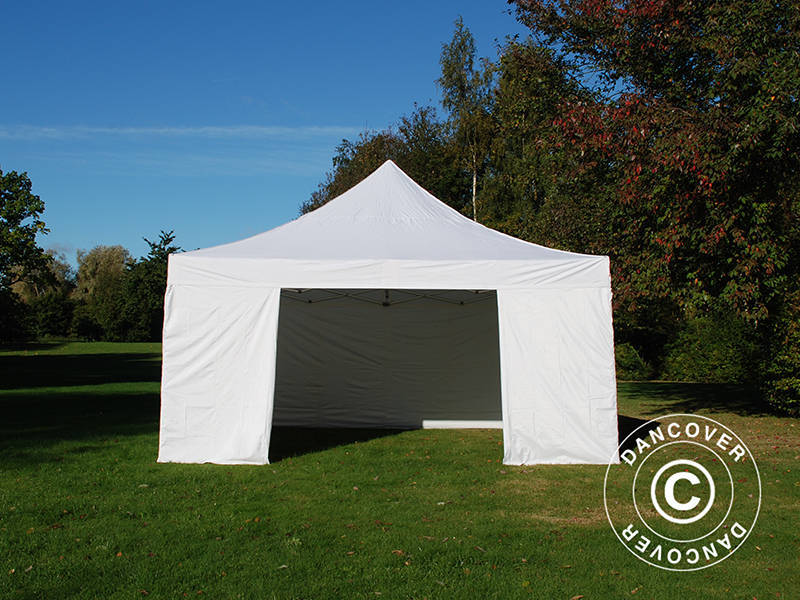 Foldetelt FleXtents PRO 5x5m Hvid, inkl. 4 sider - Image 10