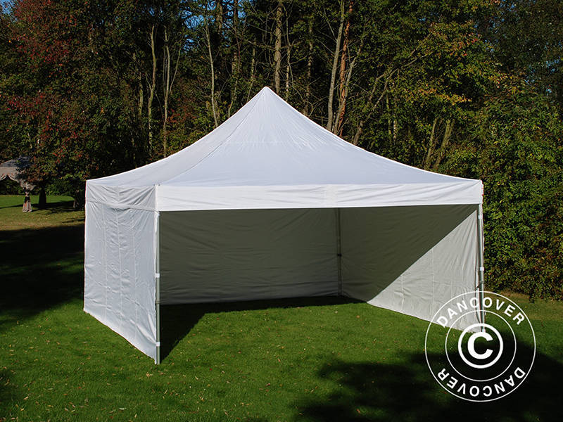 Foldetelt FleXtents PRO 5x5m Hvid, inkl. 4 sider - Image 9