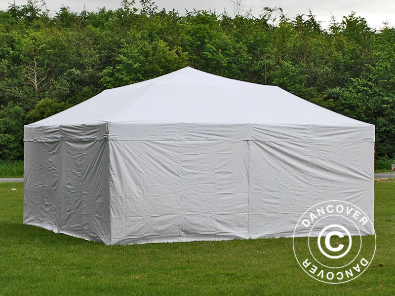 Foldetelt FleXtents PRO 6x6m Hvid, inkl. 8 sider - Image 10