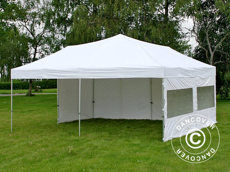 Foldetelt FleXtents PRO 6x6m Hvid, inkl. 8 sider - Image 12