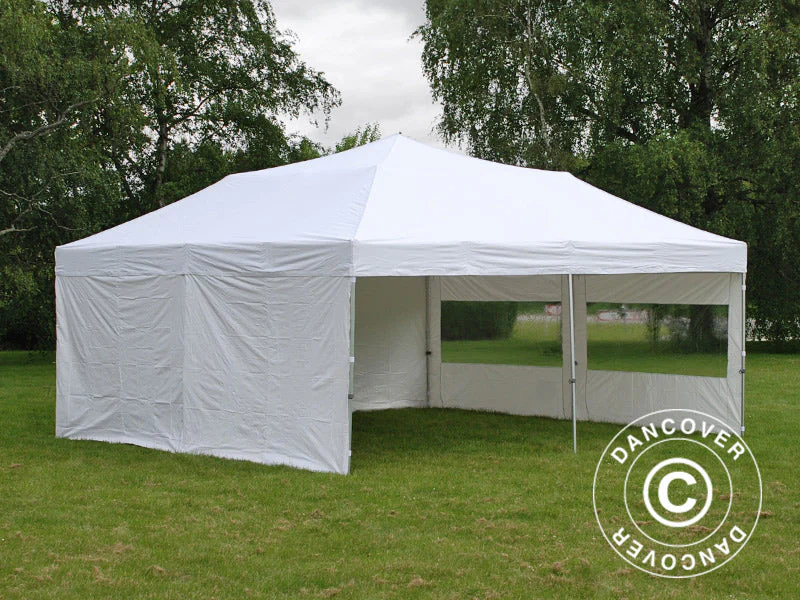 Foldetelt FleXtents PRO 6x6m Hvid, inkl. 8 sider - Image 7