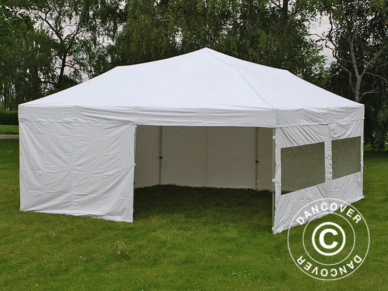 Foldetelt FleXtents PRO 6x6m Hvid, inkl. 8 sider - Image 8