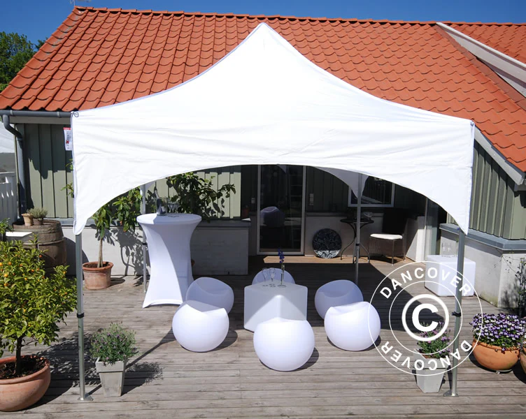 Foldetelt FleXtents PRO "Arched" 3x3m Hvid - Image 4